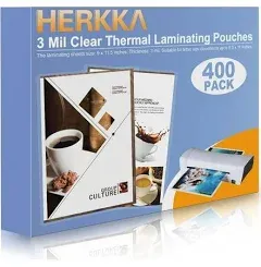 400 Pack Laminating Sheets