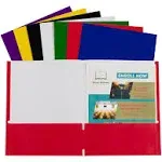 C-Line Recycled Two-Pocket Paper Portfolios, Assorted (Set of 100 Folders)