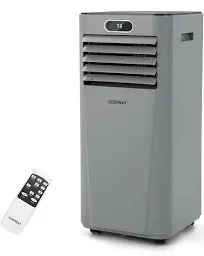 8000BTU 3-in-1 Portable Air Conditioner with Remote Control-Dark Blue | Costway