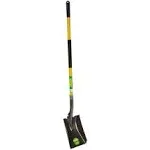 Heavy-Duty 14-Gauge Steel Head 54 in. Square Point Shovel with Fiberglass Handle