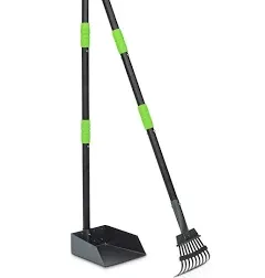 Dog Pooper Scooper Portable Pet Poop Shovel for Lawns Yard Grass