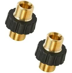 Pressure Washer Adapter Set M22-14mm Male Fitting to M22-14mm Male Swivel 5000psi