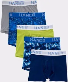 Hanes Boys' X-Temp Stretch Boxer Briefs (5-Pack)