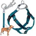 2 Hounds Design Freedom No Pull Dog Harness Leash Teal 5/8 in Medium