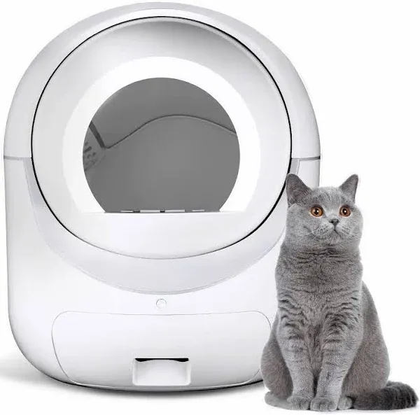 Self Cleaning Cat Litter Box - 85L Extra Large Automatic Cat Litter Box Self Cleaning for Multiple Cats