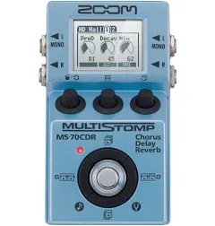 ZOOM MS-70CDR MultiStomp Chorus Delay Reverb Pedal