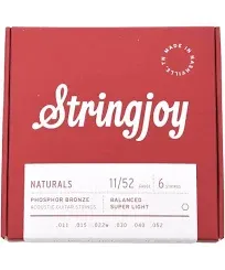 Stringjoy Naturals Super Light Acoustic Guitar Strings