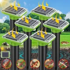 Mole Repellent Outdoor ULTRASONIC 2024 Solar-Powered Gopher