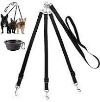 MoSANY 3 Way Dog Leash with a Collapsible Travel Bowl