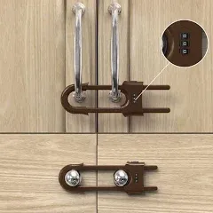 Child Proof Sliding Cabinet Door Code Locks Baby Safety Cupboard Lock Adjustable