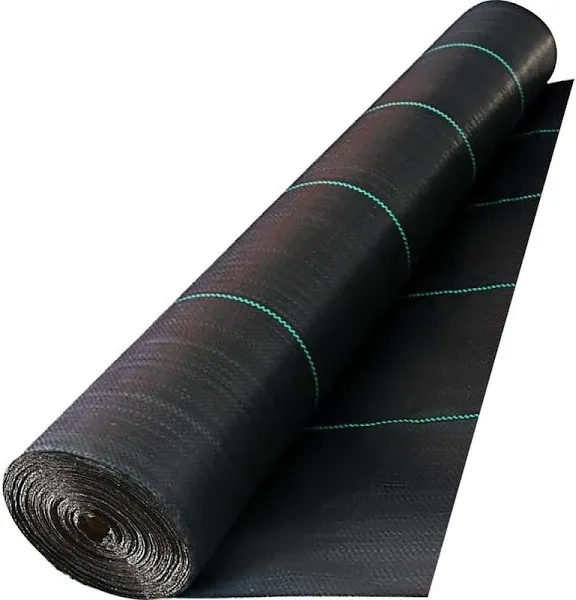 VEVOR Geotextile Fabric, 12.5 x 30 ft 3.5oz Woven PP Driveway Drain Cloth w/ 600lbs Tensile Strength, Heavy Duty Underlayment for Soil Stabilization, Landscaping, Weed Barrier, 12.5FT30FT-3.5OZ, Black  | VEVOR US