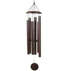 Wind River Corinthian Bells 36-inch Windchime Silver Vein with 6 Heavy Tubes