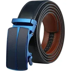 Lavemi Men's Real Leather Ratchet Dress Casual Belt, Cut to Exact Fit,Elegant Gift Box