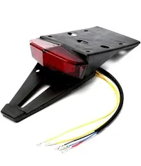 Rear Fender LED Brake Tail Light Turn Signals Running Lamps License Plate Light With 5 Wires for Custom Off-road Cross Dirt Bike Enduro Yamaha Suzuki DRZ Kawasaki Honda CRF