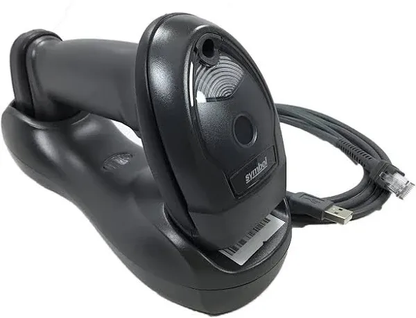 Zebra Symbol LI4278 Wireless Bluetooth Barcode Scanner with Cradle and USB Cables,Black