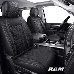 YIERTAI 5pcs Car Seat Covers Compatible with Dodge Ram Custom Fit 2009-2024 1...