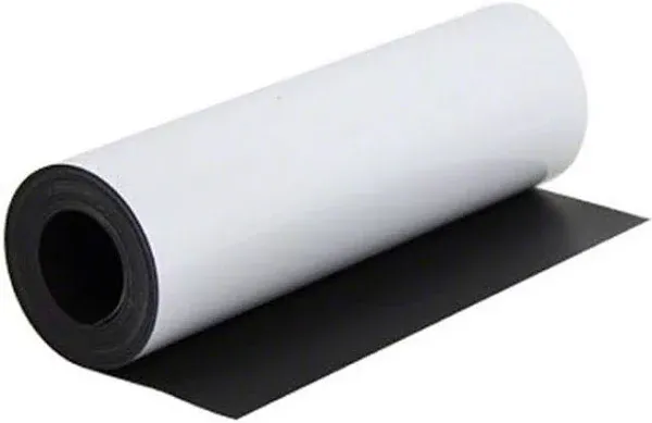 Superior Graphic Supplies Magnetic White Material - Extremely Strong & Flexible Magnetic Sheet Roll Matte White -30 Mil / 0.03" Thickness - 24"W x 60"L – 2 Sheets