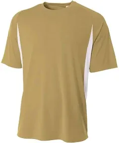 A4 Sportswear Adult XL Safety Yellow/Black Cooling Tee