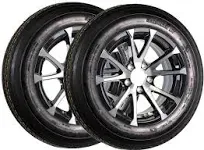 eCustomrim 2-Pack Trailer Tire On Aluminum Rim