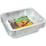 EHOMEA2Z Aluminum Pans Disposable Half Size (10 Pack) 9x13 - Half, Silver 