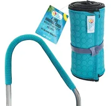 U.S. Pool Supply 6-Foot Pool Handrail Cover with Safety Grip Sleeve and Zipper - Teal Blue Neoprene Slip Resistant Hand Rail Grip - Anti-Slip Comfort Railing Cover, Reduces Risk of Slipping or Falling