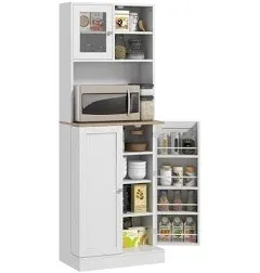 Homcom 66.5" Kitchen Pantry Storage Cabinet