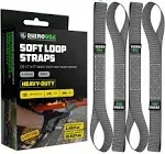 Soft Loop Motorcycle Tie-Down Straps - Motorcycle USA - 4-Pack  Fast Delivery