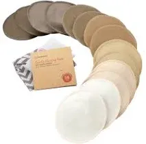 KeaBabies Organic Nursing Pads for Breastfeeding - Pastel Touch