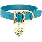 Buckle-Down Dog Collar, Disney Lady and The Tramp, Movie Replica with Heart Charm, Extra Extra Large 24 to 31 Inch Length 1.35 Inches Wide