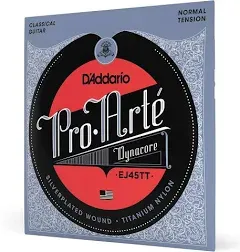 D&#039;Addario EJ45TT ProArte Classical Guitar Strings Titanium Trebles Norm Tension