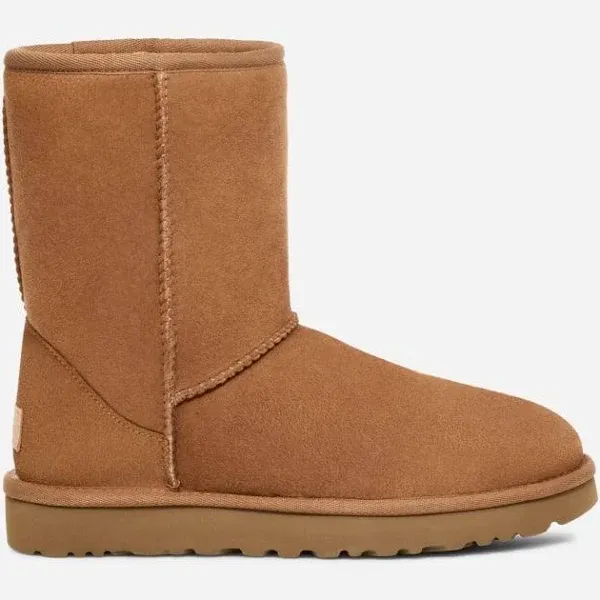 UGG Men&#039;s Classic Short Boots, Genuine Sheepskin + Suede Design, Cushioned Boots