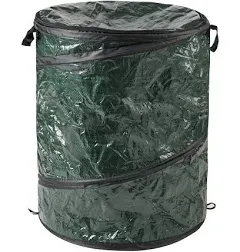 29.5-Gallon Pop Up Outdoor Garbage Can - Collapsible Trash Can for Parties, Y...