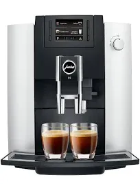 Jura E6 Automatic Coffee Machine - Platinum