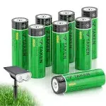 Taken 14430 3.2 Volt Rechargeable Solar Battery 3.2V 450Mah 14430 Lifepo4 8 PACK