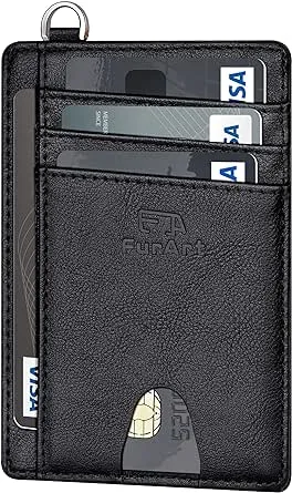 FurArt Slim Minimalist Wallet, Front Pocket Wallets, RFID Blocking, Credit Card Holder for Men & Women