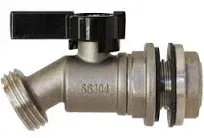 RBS006 Stainless Steel Rain Barrel Spigot (Quarter Turn Ball Valve)