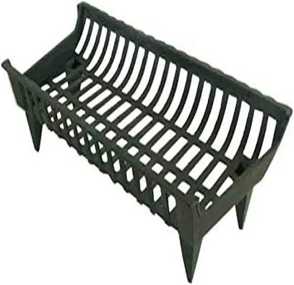 GHP CG27 27 in. Cast Iron Fireplace Grate- Black