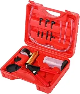 Hand Vacuum Pump Tester and Brake Clutch Bleeder Tool 2-in-1 Kit, One-Man Han...