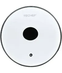 TeChef Cookware Tempered Glass Lid, Made in Korea (10-Inch) 10-Inch, Red 