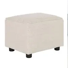 Evolur Holland Upholstered Ottoman