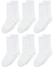 Jefferies Socks Boys Seamless Toe Athletic Crew Socks