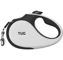  360° Tangle-Free, Heavy Duty Retractable Dog Leash with Anti-Slip Small White