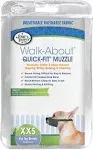 Four Paws Walk-About Quick-Fit Dog Muzzle 2 - Small ,Black