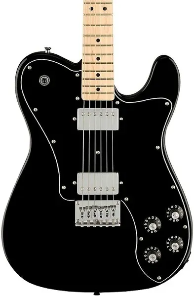 Squier Affinity Series Telecaster Deluxe Maple Fingerboard Electric Guitar Black