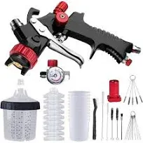 HVLP Spray Gun with Paint Mixing Quick Cup