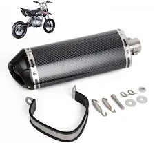 Universal 1.5&#034; Inlet Stainless Steel Exhaust Muffler Baffle with Removable DB...