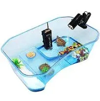 Geegoods Turtle Tank Aquarium,repti<wbr/>le Tank,turtle Aquarium Terrapin Lake With Pl