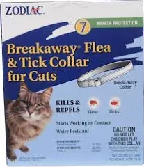 Zodiac Breakaway Flea &amp; Tick Collar for Cats 7 Month Supply