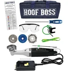 Hoof Boss - Goat Hoof Trimmers Basic Mobile Set - Requires 20 Volt Battery Not Included - Goat Hooves Trimmer Tool Kit - Grinder Discs and Accessories Included