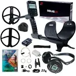 XP DEUS II Fast Multi Frequency Metal Detector with 9&quot; FMF Search Coil, MI-6 Pinpointer, and BH-01 Bone Conduction Headphones